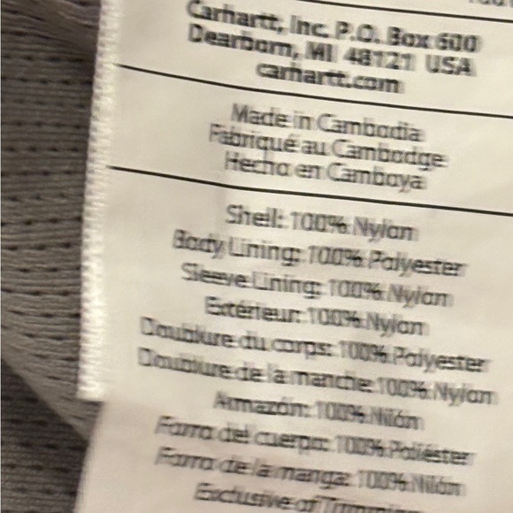 Carhartt Rockford Rain Defender Jacket | Black (Youth XL fits Adult XS/S) - Picture 7 of 15